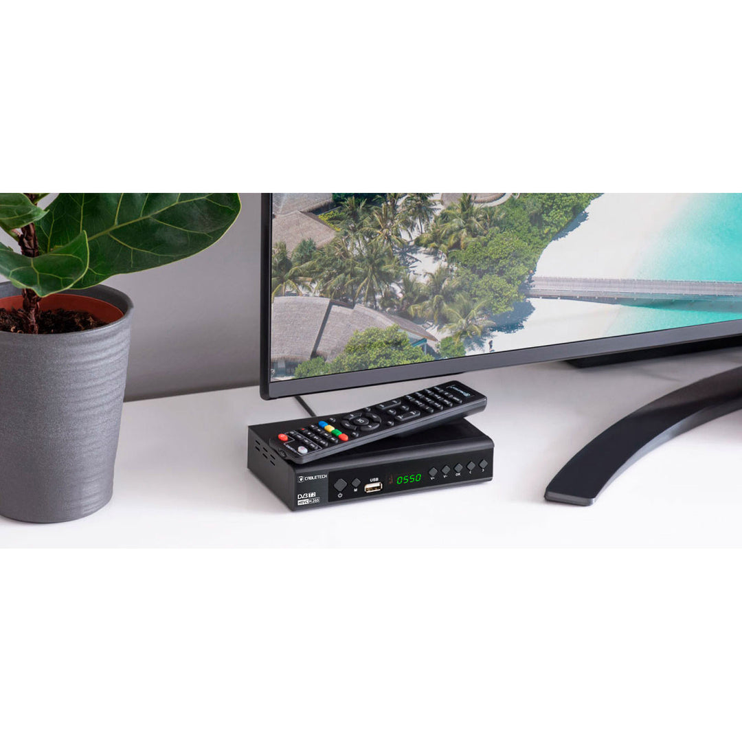 Tuner-avkodare DVB-T2 H.265 HEVC KrugerMatz KM0550D EPG PVR Timeshift