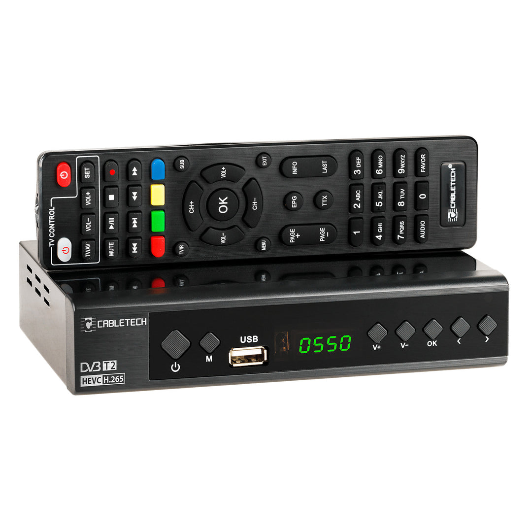 Tuner-avkodare DVB-T2 H.265 HEVC KrugerMatz KM0550D EPG PVR Timeshift