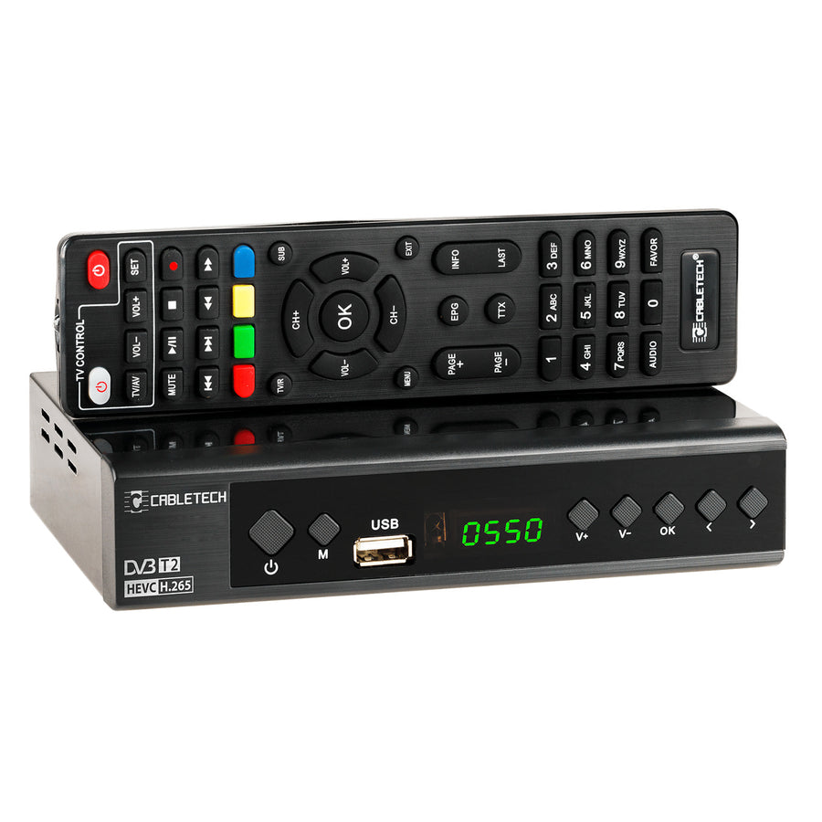 Tuner-avkodare DVB-T2 H.265 HEVC KrugerMatz KM0550D EPG PVR Timeshift