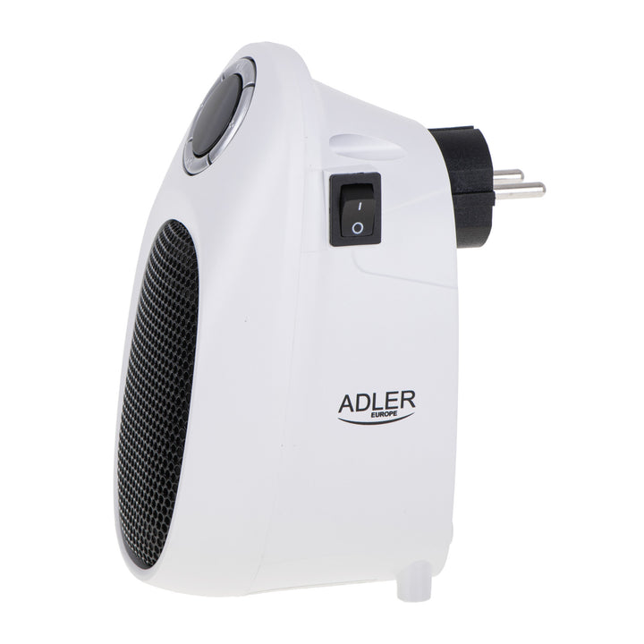 Adler värmefläkt, timer, 2 nivåer, max 1500W, vit, AD 7749