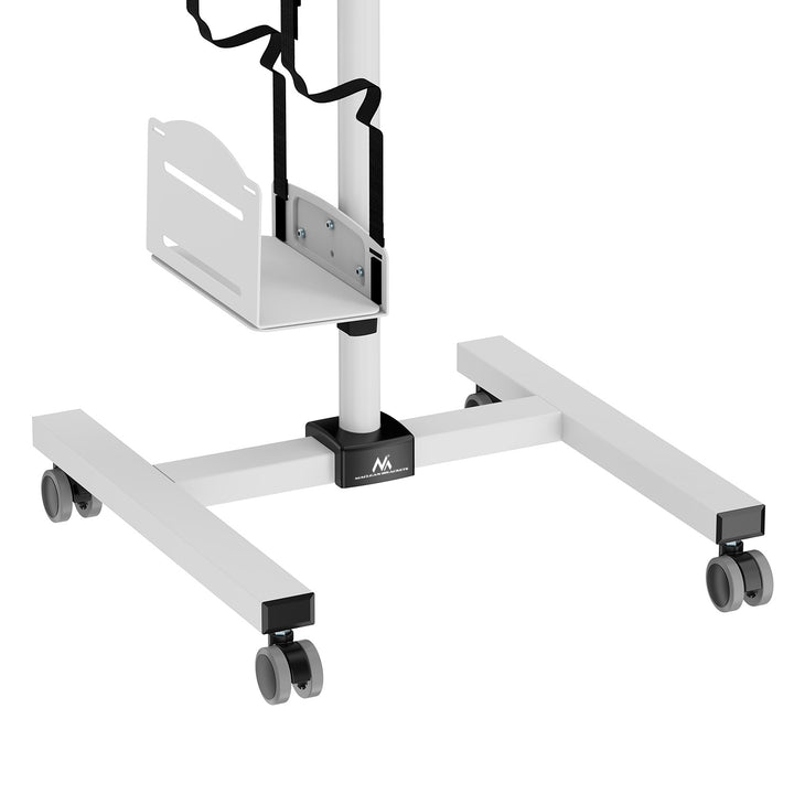 Maclean professionell ståvagn, mobil datorarbetsstation på hjul, max 17"-32", max 20kg, MC-793