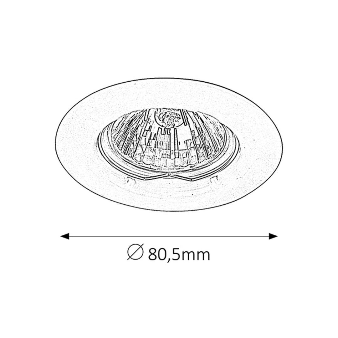 Rabalux infälld takarmatur, IP20, vit, GU5.3, 12V, Spot Relight