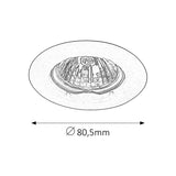 Rabalux dold armatur, IP20, satinkrom, GU5.3, 12V, Spot Relight