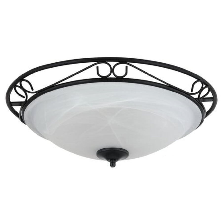 Rabalux Athens Ceiling Lamp, Modern Black Metal Design with 3xE27 Bulbs – Stylish and Elegant Lighting Fixture