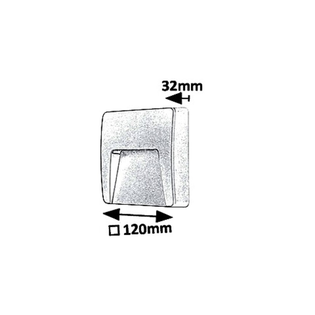 Rabalux vägglampa, utomhus, IP65, LED 3W, vit, Trento