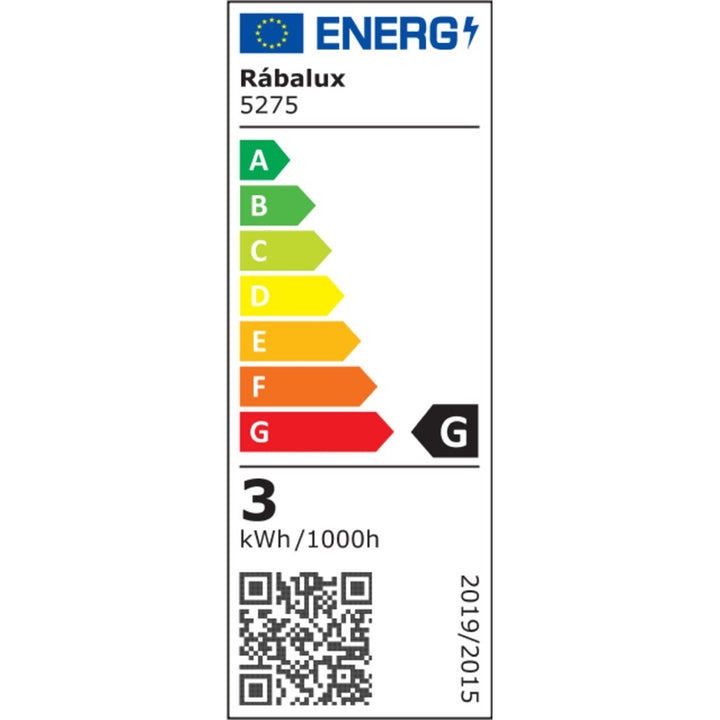 Rabalux utanpåliggande lampa, 3W LED, IP44, silver, Coco