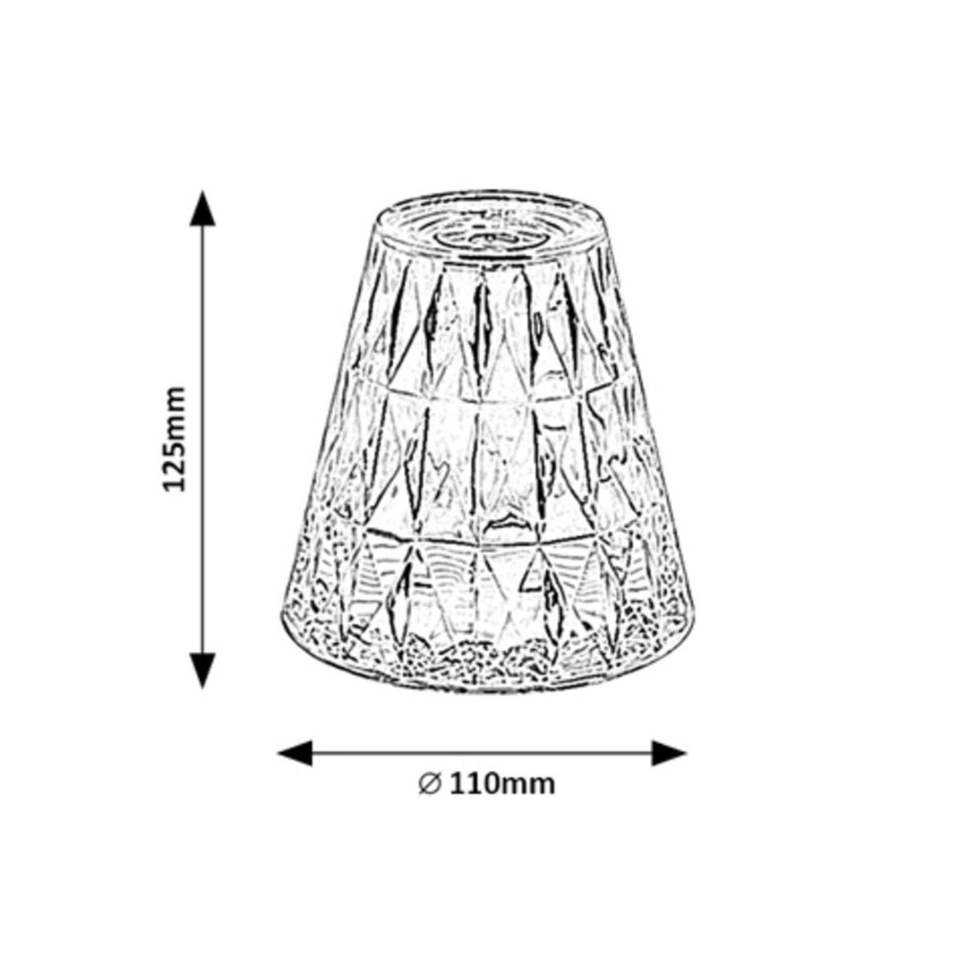 Rabaux Siggy Dekorativ Bordslampa, 2W LED, RGB – Färgstark och Modern Atmosfärsbelysning