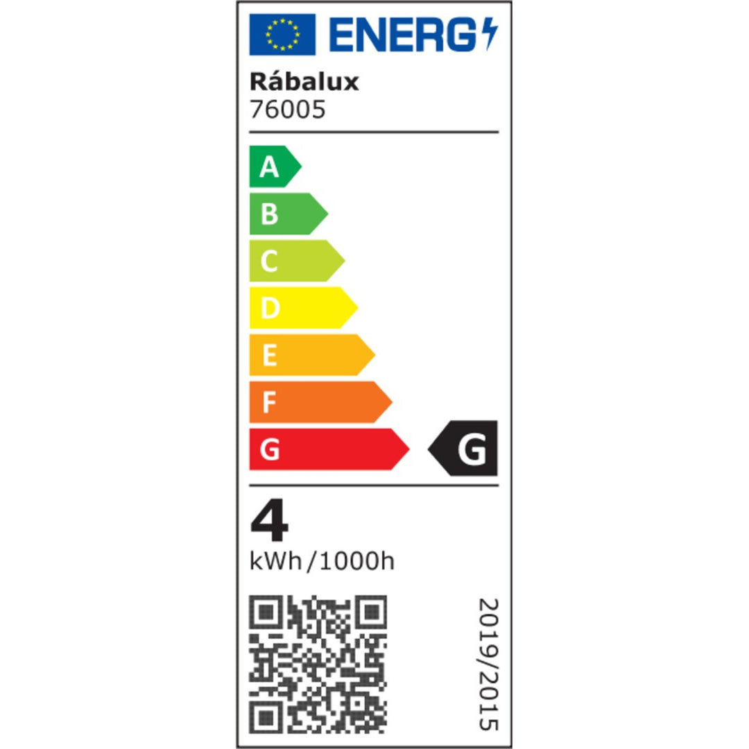 Rabalux skrivbordslampa, 4W LED, QI induktiv laddare, Buldus