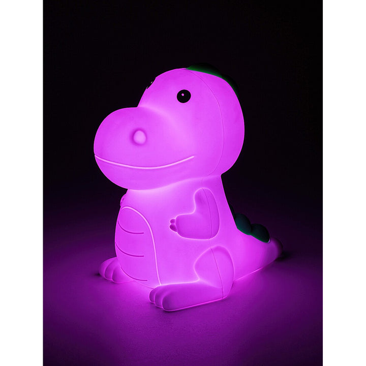 Rabalux barnlampa, dinosaurie, LED RGB, varmvit, IP20, Unicoo