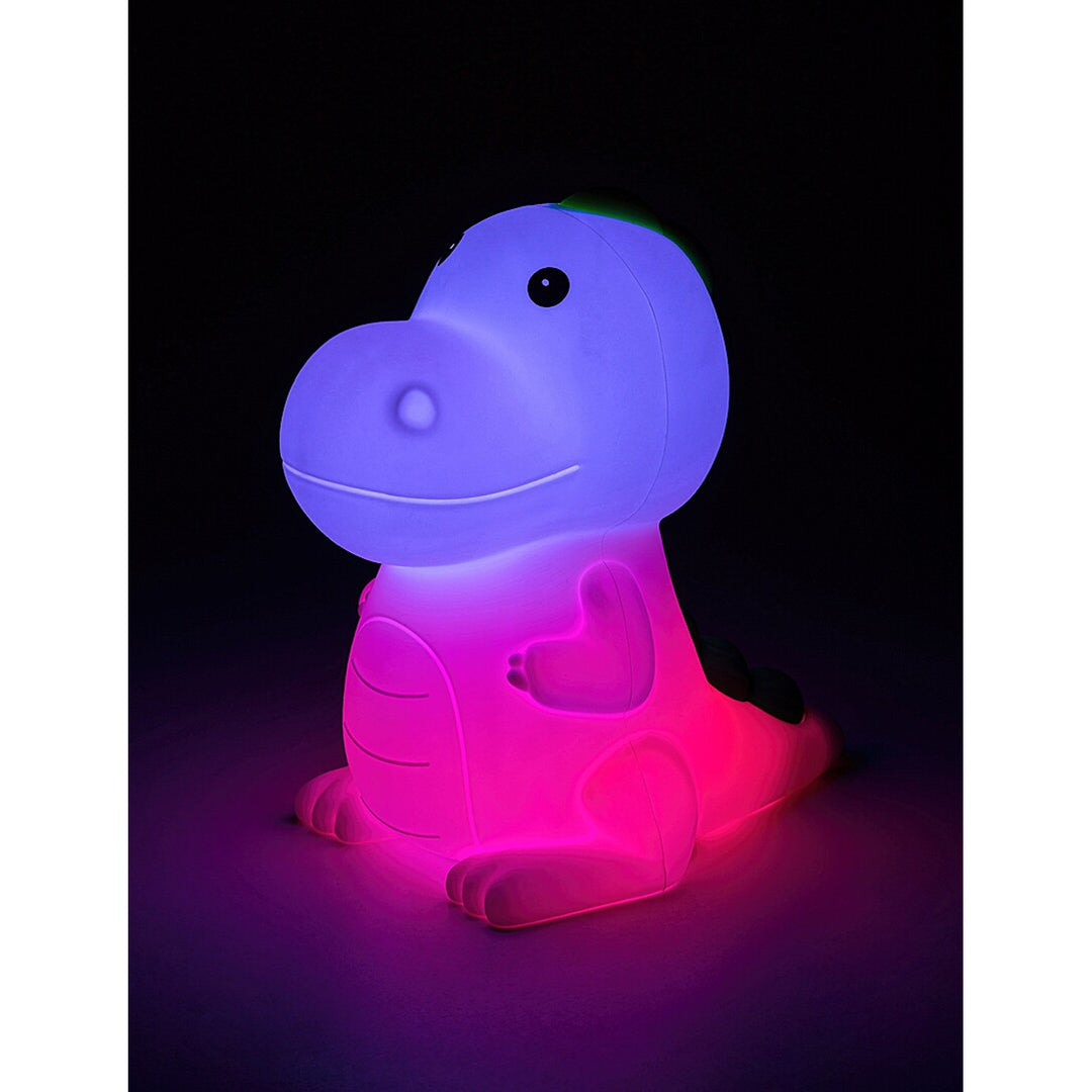 Rabalux barnlampa, dinosaurie, LED RGB, varmvit, IP20, Unicoo