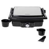 Camry elektrisk grill, stor yta 28x23 cm, temperaturreglering, maximal effekt 2500 W, CR 3053