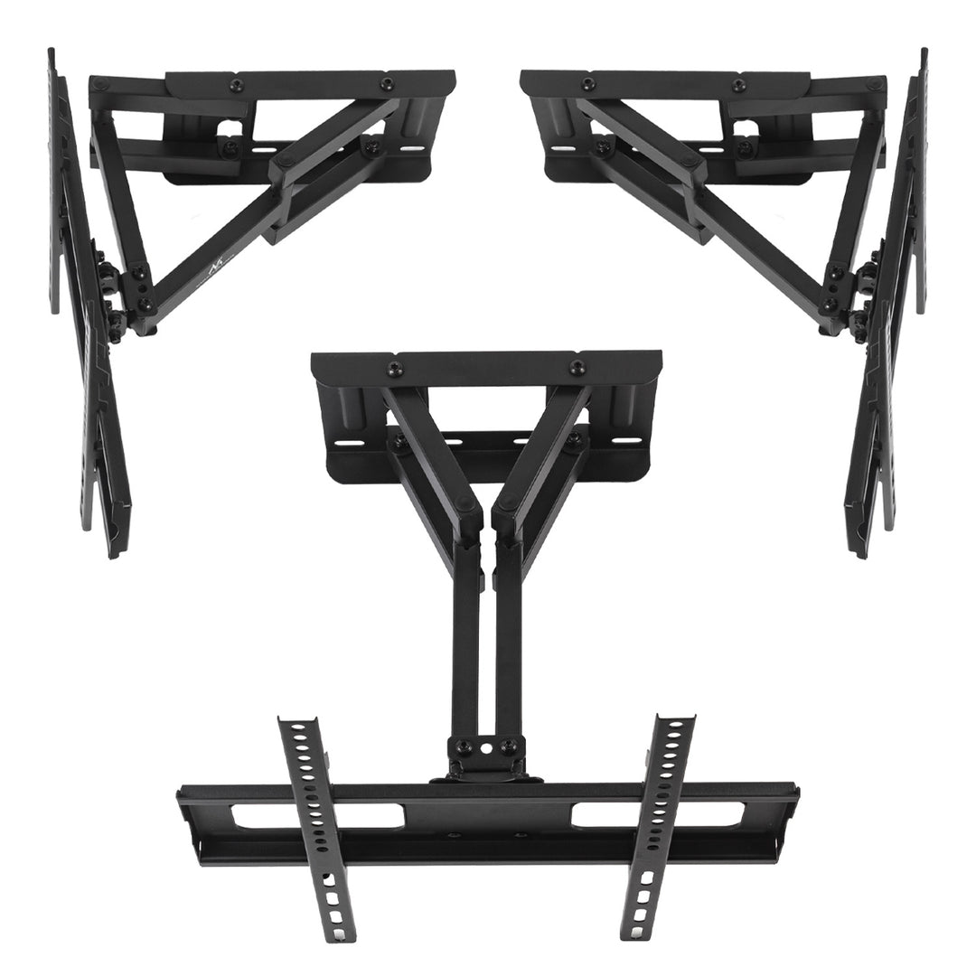 Maclean TV-fäste, max VESA 400x400, 32-75", 50kg, horisontell och vertikal vinkeljustering, profil 80-380mm, svart, MC-788