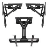 Maclean TV-fäste, max VESA 400x400, 32-75", 50kg, horisontell och vertikal vinkeljustering, profil 80-380mm, svart, MC-788