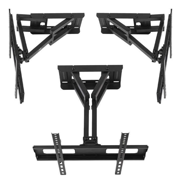 Maclean TV-fäste, max VESA 400x400, 32-75", 50kg, horisontell och vertikal vinkeljustering, profil 80-380mm, svart, MC-788