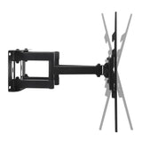 Maclean TV-fäste, max VESA 400x400, 32-75", 50kg, horisontell och vertikal vinkeljustering, profil 80-380mm, svart, MC-788