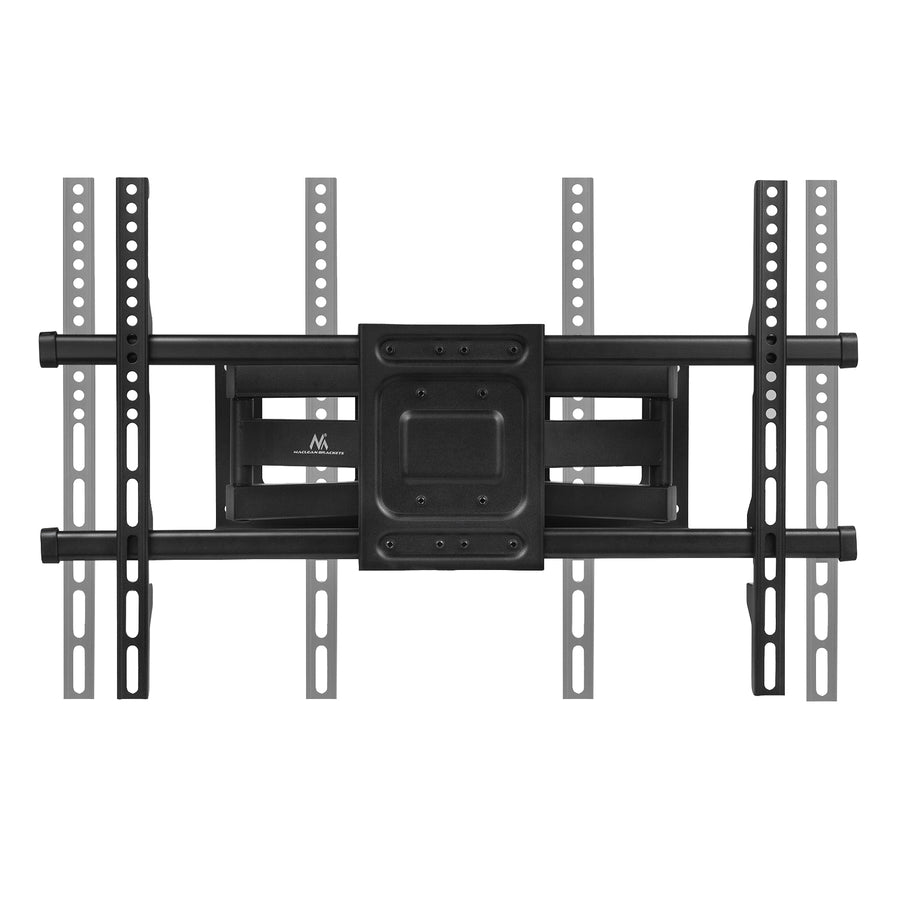 Maclean TV-fäste, max VESA 600x400, 32-85", 60kg, horisontell och vertikal vinkeljustering, profil 65-390mm, svart, MC-789