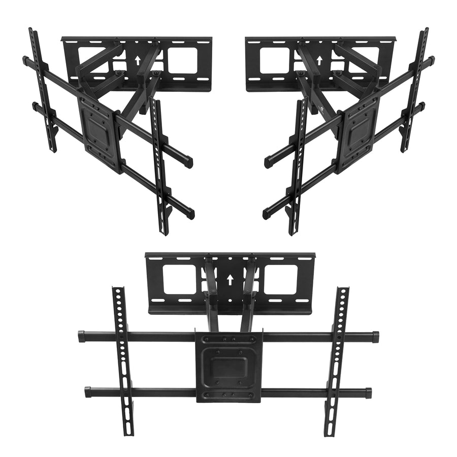 Maclean TV-fäste, max VESA 600x400, 32-85", 60kg, horisontell och vertikal vinkeljustering, profil 65-390mm, svart, MC-789