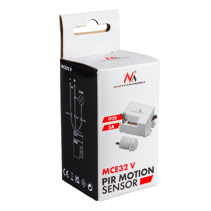 Maclean PIR-rörelsedetektor, med extern sensor,12-24V DC, 360°, MCE32 V
