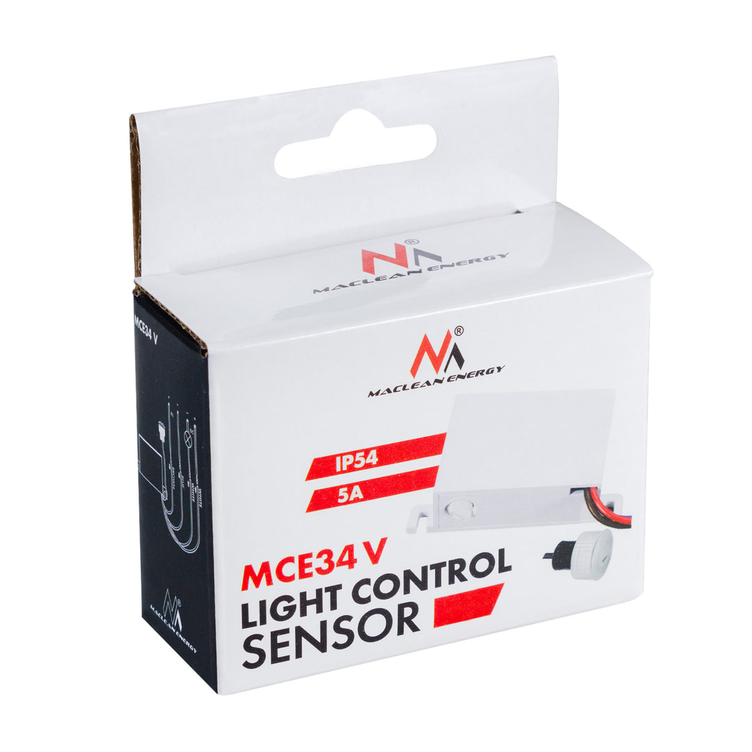 Maclean skymningsgivare, med extern sond, 12-24V DC MCE34 V