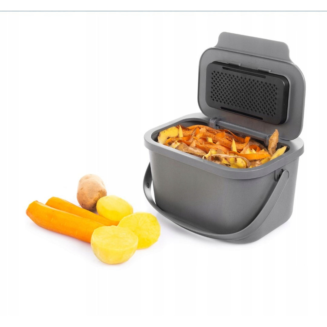 Bioavfallskärl, 4,5 liter, grå, Mini Bini