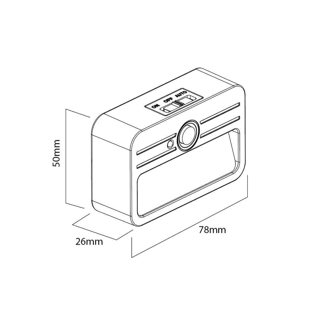 Maclean LED-trappljus, med rörelsesensor, temp. 4000K, 4 LED, räckvidd 3-4m, MCE363, 4 st