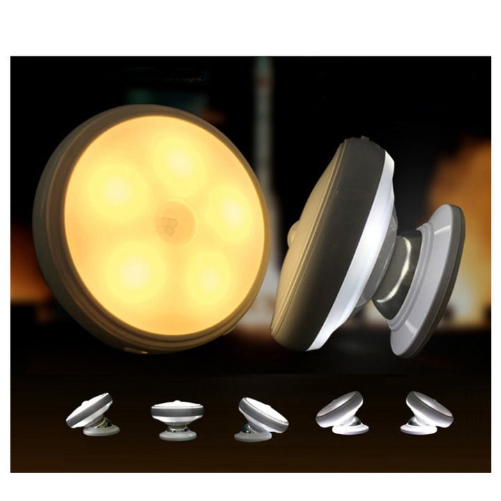 Maclean rörelsesensor LED-lampa, magnet, bakgrundsbelysning, ljuslägen: kontinuerlig, PIR-sensor, 3xAA, MCE223, 2 st