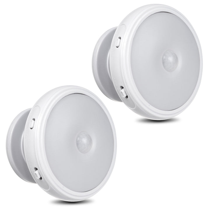 Maclean rörelsesensor LED-lampa, magnet, bakgrundsbelysning, ljuslägen: kontinuerlig, PIR-sensor, 3xAA, MCE223, 2 st