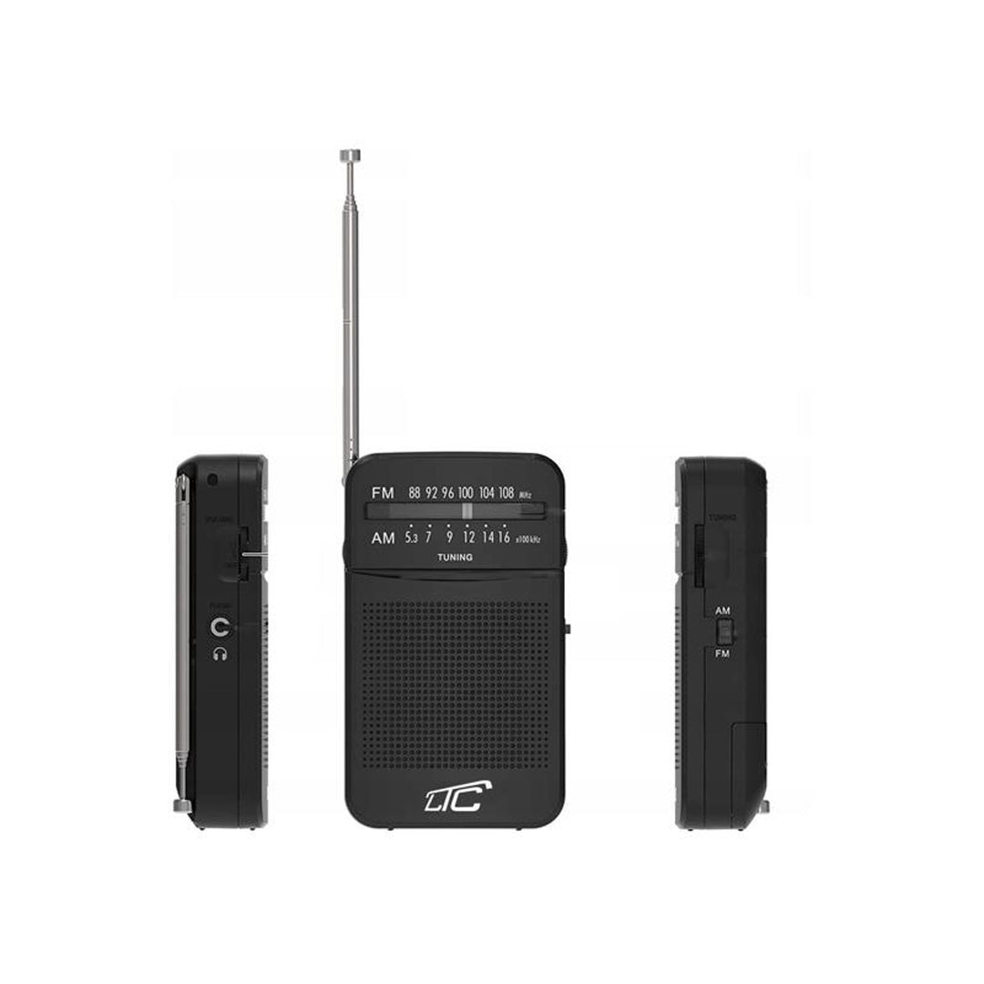 LEGA fickradio LXLTC2029C med AM/FM/AUX-batteri LTC
