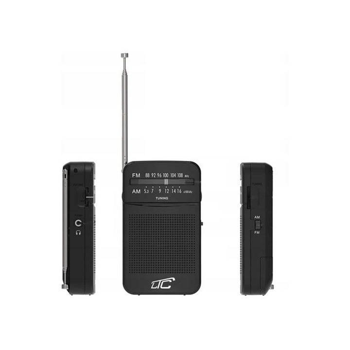 LEGA fickradio LXLTC2029C med AM/FM/AUX-batteri LTC
