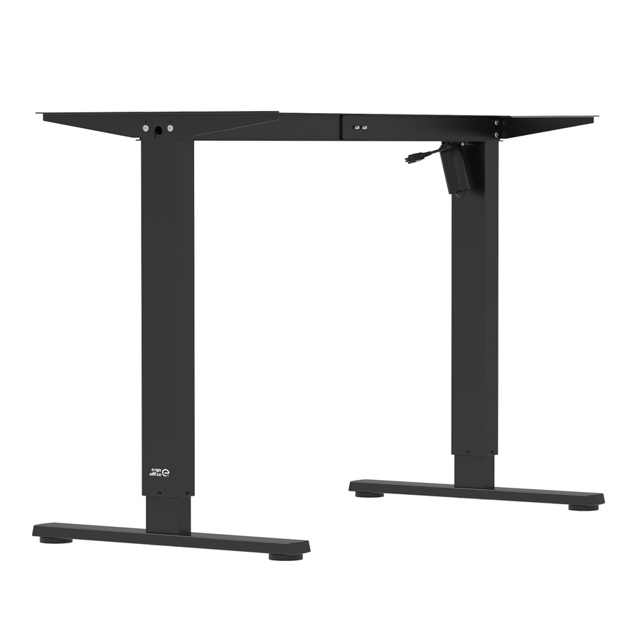 Ergo Office elektriskt höj- och sänkbart skrivbord, maxhöjd 1160mm, max - 80 kg, utan bordsskiva, svart, ER-400 B