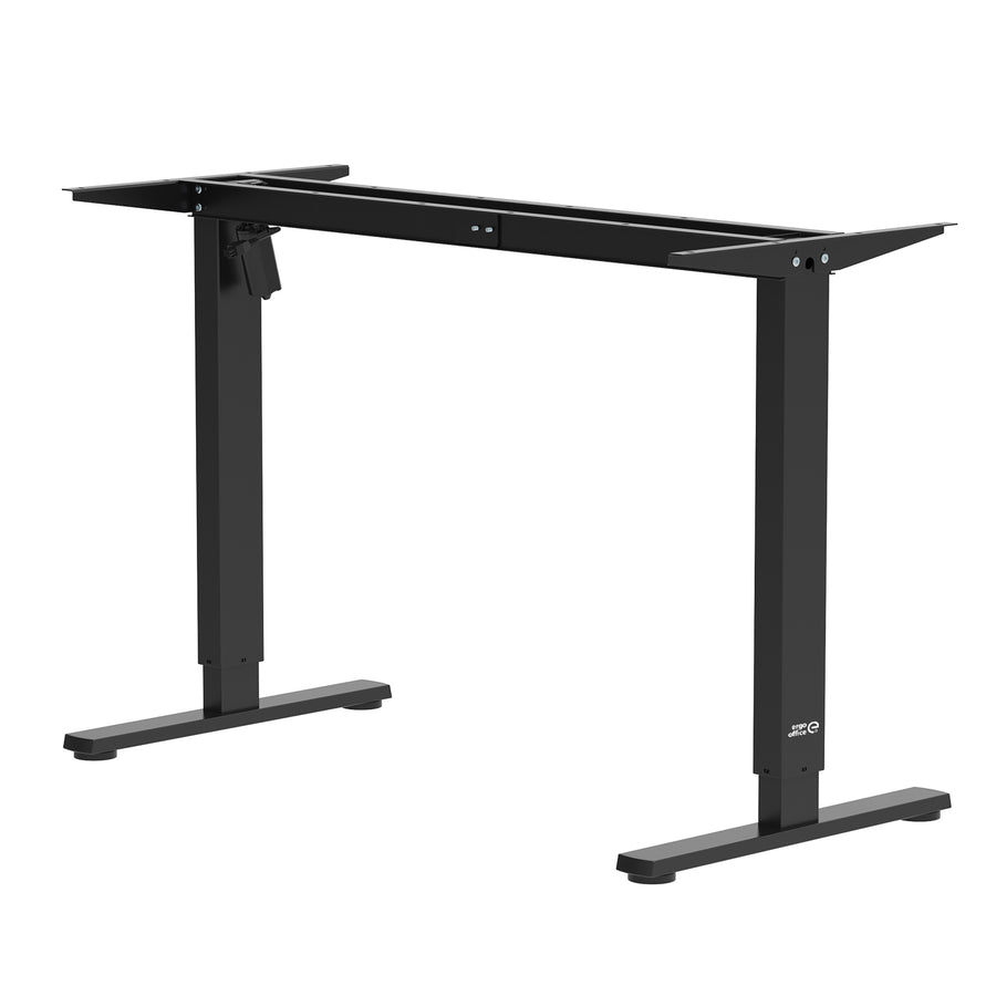 Ergo Office elektriskt höj- och sänkbart skrivbord, maxhöjd 1160mm, max - 80 kg, utan bordsskiva, svart, ER-400 B