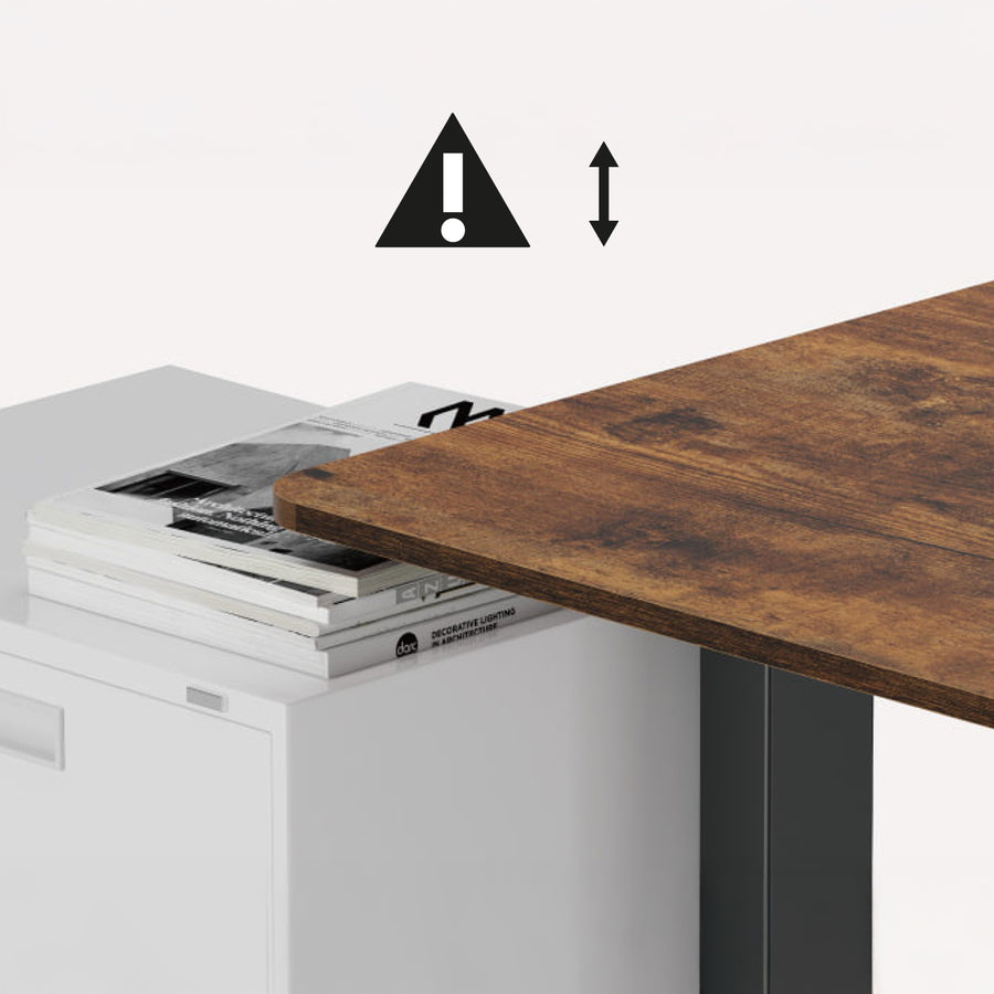 Ergo Office elektriskt höj- och sänkbart skrivbord, maxhöjd 1160mm, max - 80 kg, utan bordsskiva, svart, ER-400 B