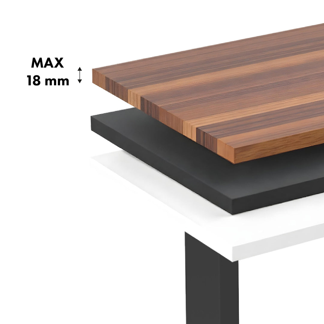 Ergo Office elektriskt höj- och sänkbart skrivbord, maxhöjd 1160mm, max - 80 kg, utan bordsskiva, svart, ER-400 B