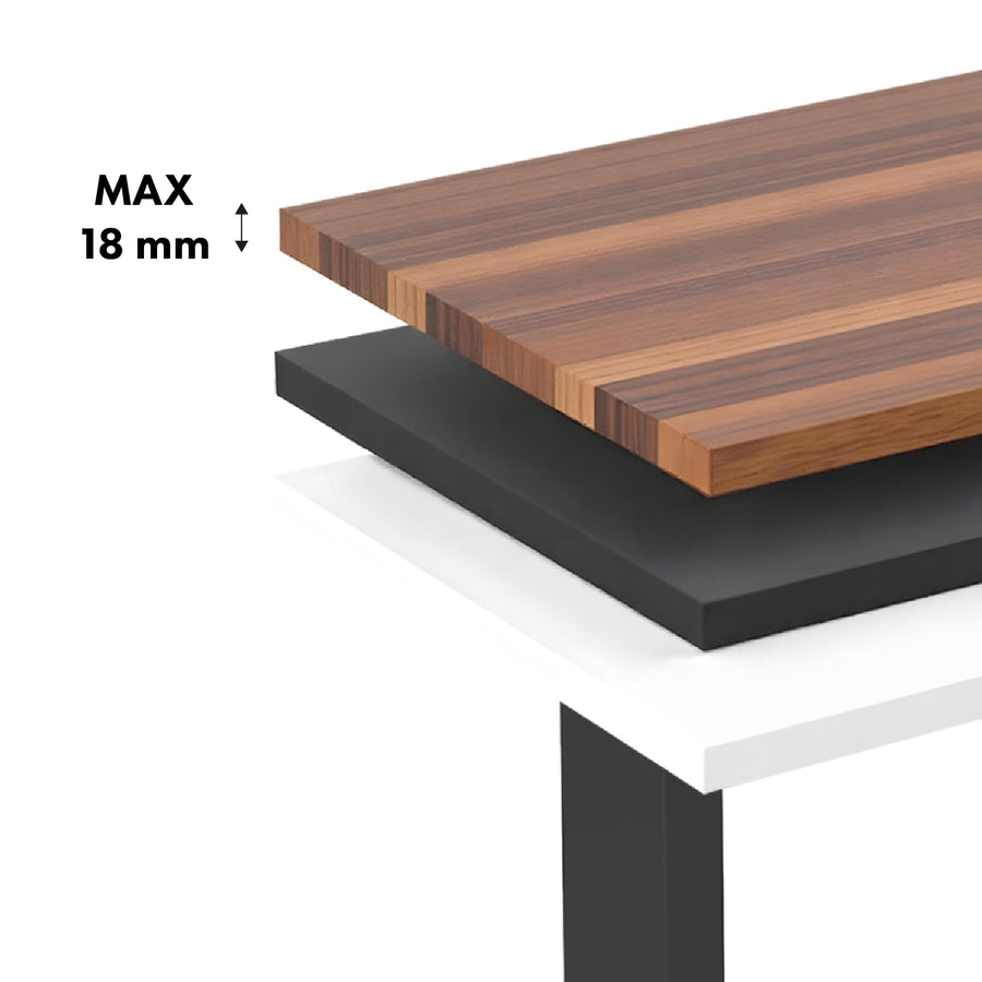 Ergo Office elektriskt höj- och sänkbart skrivbord, maxhöjd 1160mm, max - 80 kg, utan bordsskiva, svart, ER-400 B