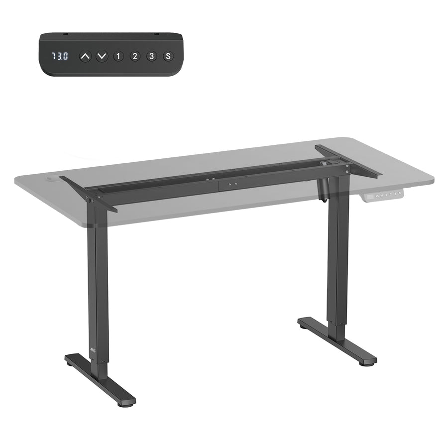 Ergo Office elektriskt höj- och sänkbart skrivbord, maxhöjd 1160mm, max - 80 kg, utan bordsskiva, svart, ER-400 B