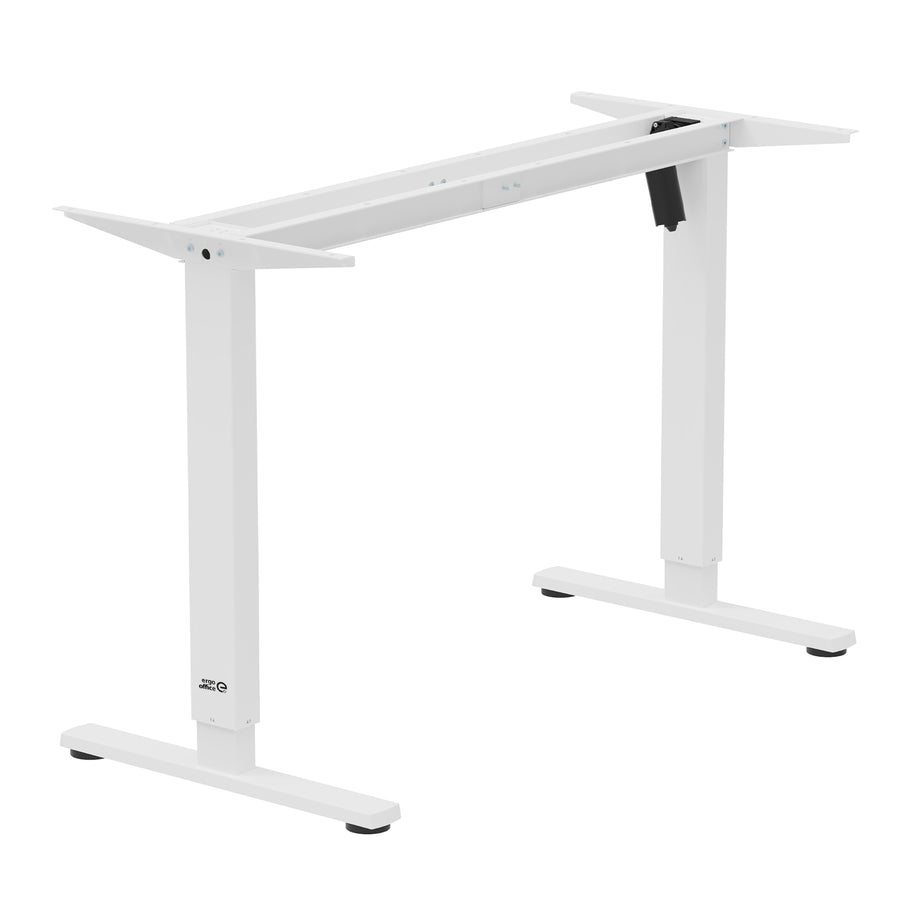 Höjdjusterbart elektriskt skrivbord Ergo Office, maxhöjd 1160mm, max - 80 kg, utan bordsskiva, vit, ER-400 W