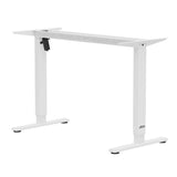 Höjdjusterbart elektriskt skrivbord Ergo Office, maxhöjd 1160mm, max - 80 kg, utan bordsskiva, vit, ER-400 W