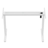 Höjdjusterbart elektriskt skrivbord Ergo Office, maxhöjd 1160mm, max - 80 kg, utan bordsskiva, vit, ER-400 W