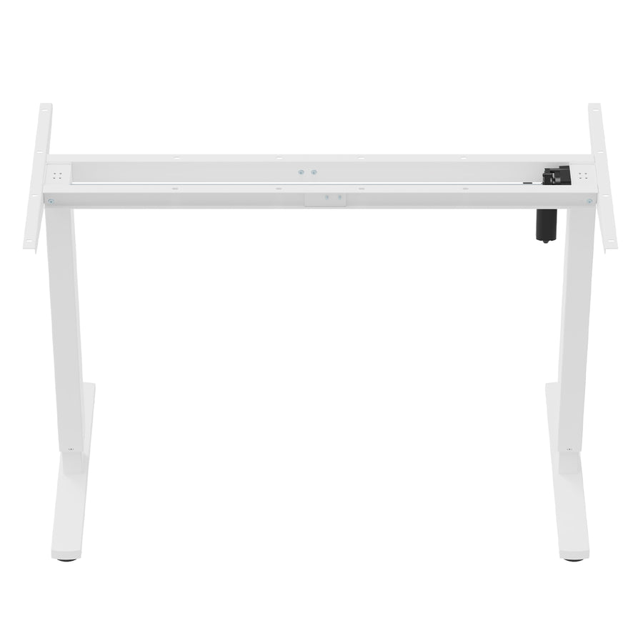 Höjdjusterbart elektriskt skrivbord Ergo Office, maxhöjd 1160mm, max - 80 kg, utan bordsskiva, vit, ER-400 W