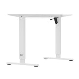 Höjdjusterbart elektriskt skrivbord Ergo Office, maxhöjd 1160mm, max - 80 kg, utan bordsskiva, vit, ER-400 W