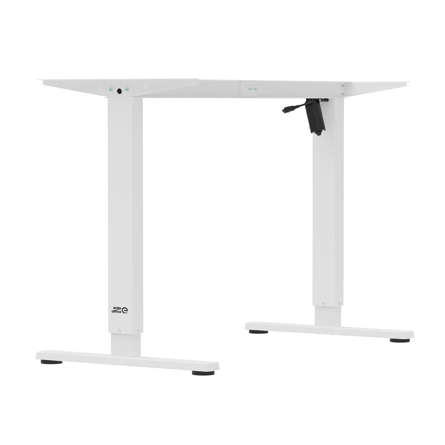 Höjdjusterbart elektriskt skrivbord Ergo Office, maxhöjd 1160mm, max - 80 kg, utan bordsskiva, vit, ER-400 W