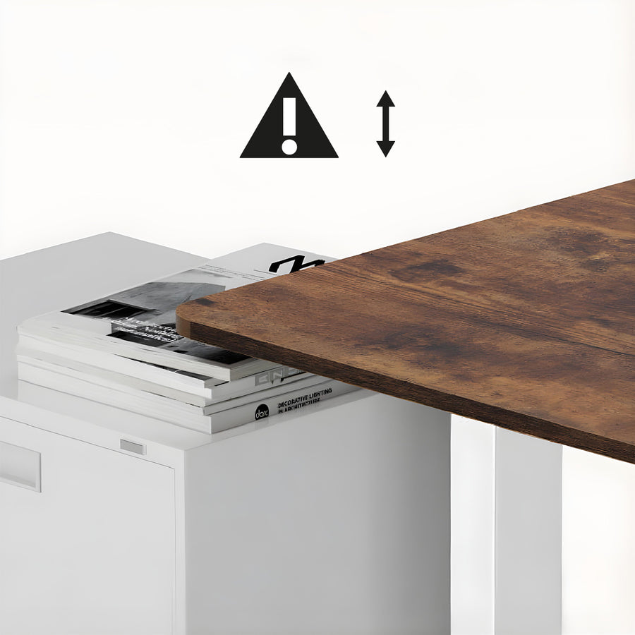 Höjdjusterbart elektriskt skrivbord Ergo Office, maxhöjd 1160mm, max - 80 kg, utan bordsskiva, vit, ER-400 W