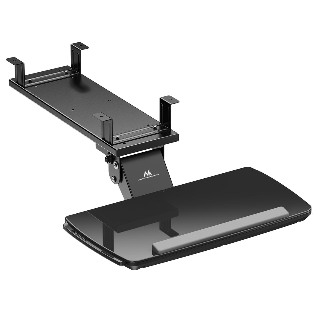 Maclean tangentbordshållare för underbord, justerbar, max. 5kg, svart, MC-156 B