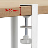 Maclean kabelhanterare under skrivbord, max. belastning 5 kg, max. 728 mm, 2 nivåer, vit, MC-102 W