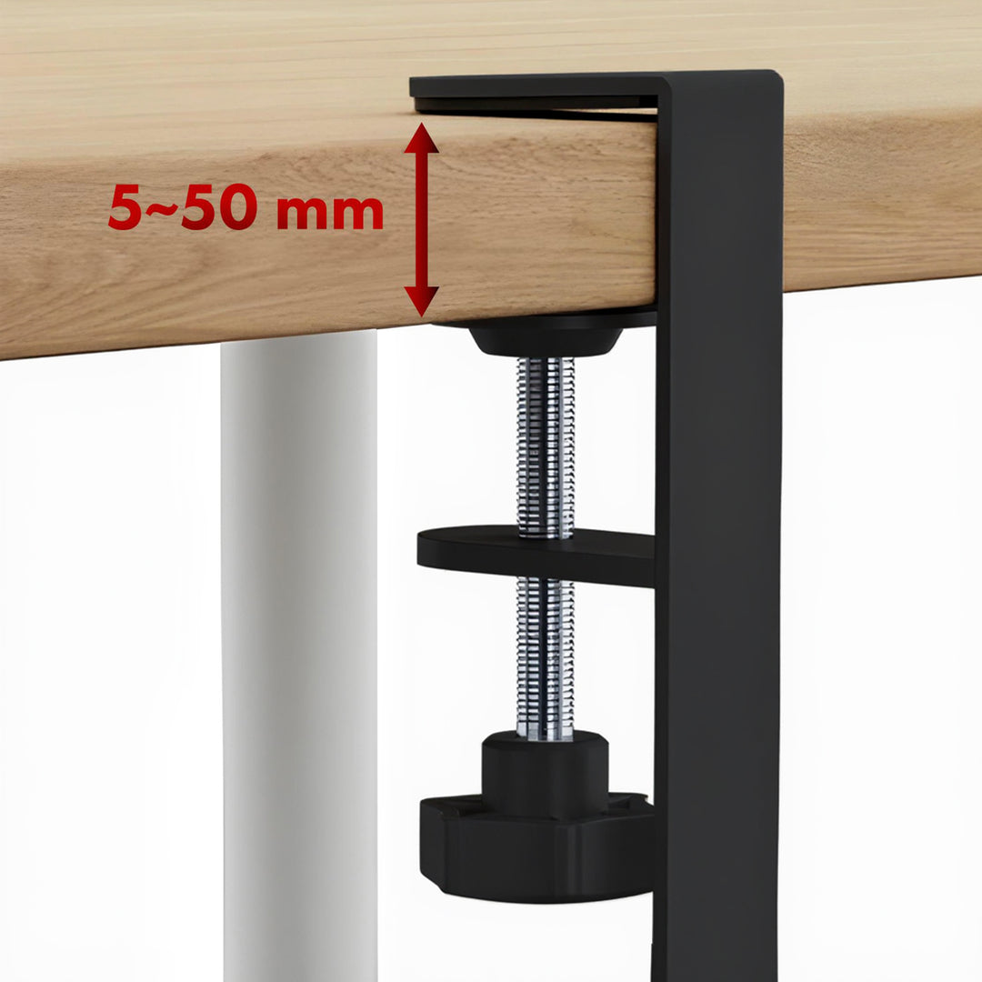 Maclean kabelhanterare under skrivbord, max. belastning 5 kg, max. 728 mm, svart, MC-103 B