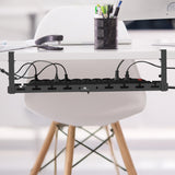 Maclean kabelhanterare under skrivbord, max. belastning 5 kg, max. 728 mm, svart, MC-103 B