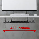 Maclean kabelhanterare under skrivbord, max. belastning 5 kg, max. 728 mm, svart, MC-103 B