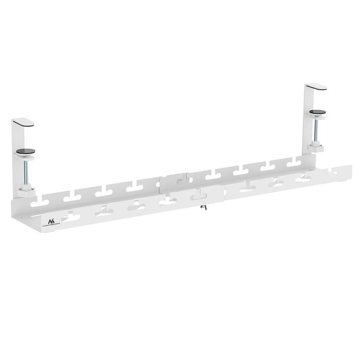 Maclean kabelhanterare under skrivbord, max. belastning 5 kg, max. 728 mm, vit, MC-103 W