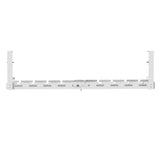 Maclean kabelhanterare under skrivbord, max. belastning 5 kg, max. 728 mm, vit, MC-103 W