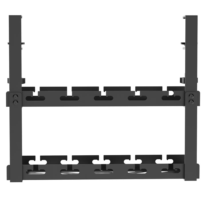 Maclean kabelhanterare under skrivbord, maxbelastning 5 kg, 2 nivåer, svart, MC-104 B